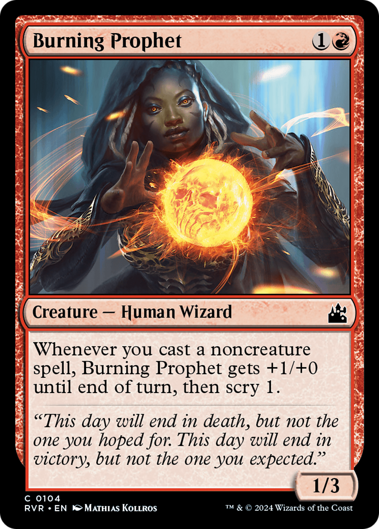 Burning Prophet [Ravnica Remastered] | Lots Moore NSW