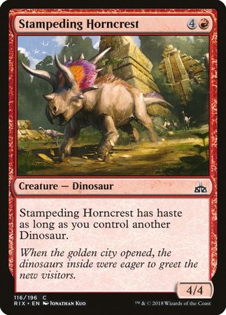 Stampeding Horncrest [Rivals of Ixalan] | Lots Moore NSW