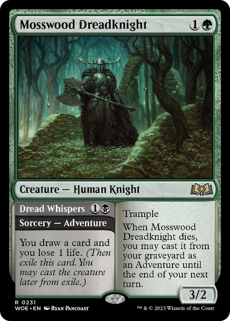 Mosswood Dreadknight // Dread Whispers [Wilds of Eldraine] | Lots Moore NSW