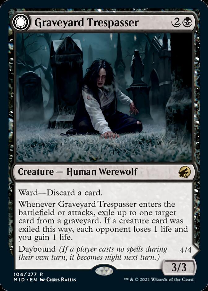 Graveyard Trespasser // Graveyard Glutton [Innistrad: Midnight Hunt] | Lots Moore NSW