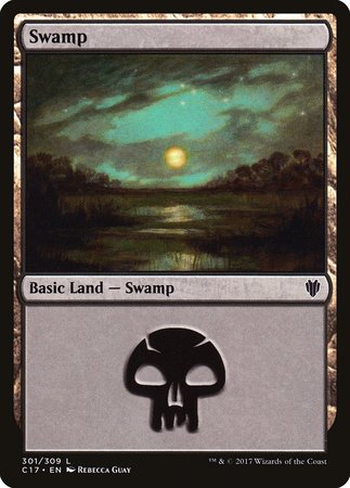 Swamp (301) [Commander 2017] | Lots Moore NSW