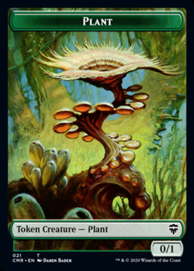 Illusion // Plant Token [Commander Legends Tokens] | Lots Moore NSW