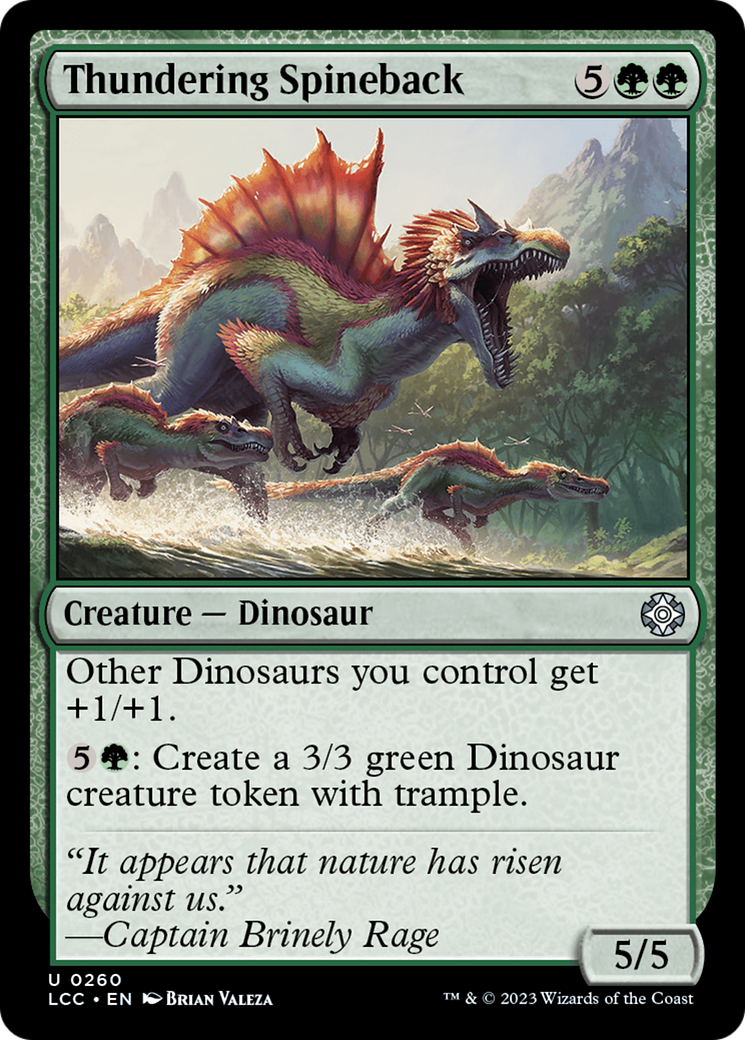 Thundering Spineback [The Lost Caverns of Ixalan Commander] | Lots Moore NSW