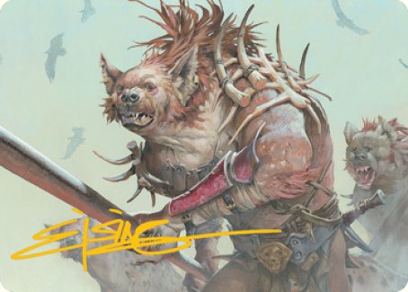 Gnoll Art Card (Gold-Stamped Signature) [Dungeons & Dragons: Adventures in the Forgotten Realms Art Series] | Lots Moore NSW