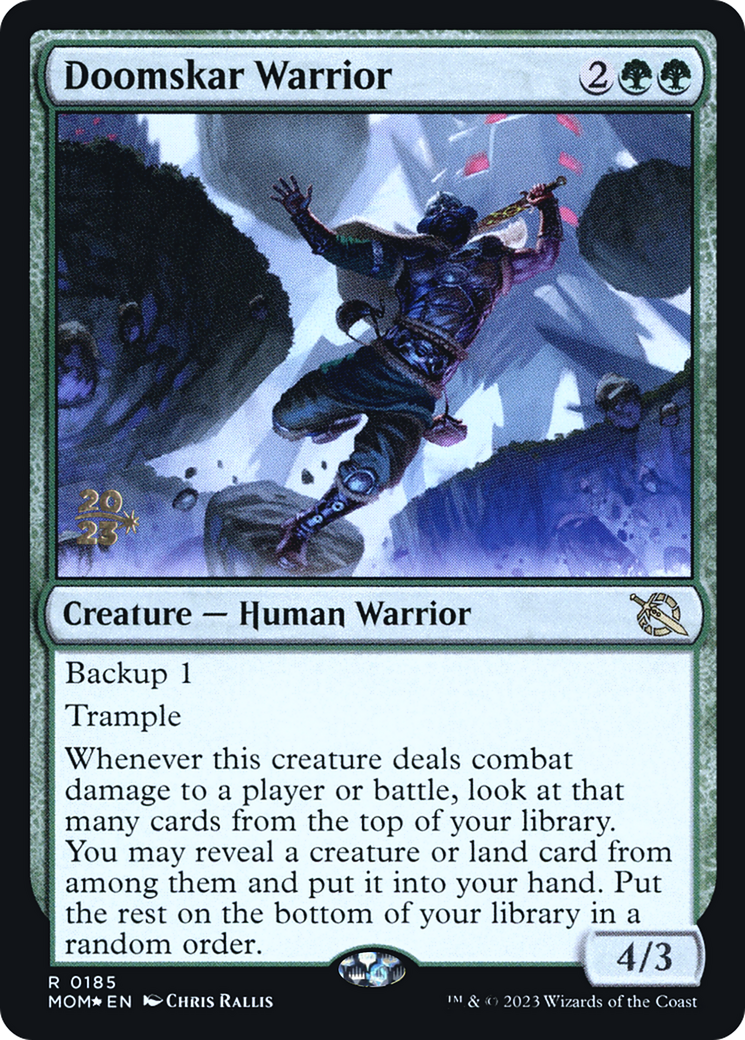 Doomskar Warrior [March of the Machine Prerelease Promos] | Lots Moore NSW