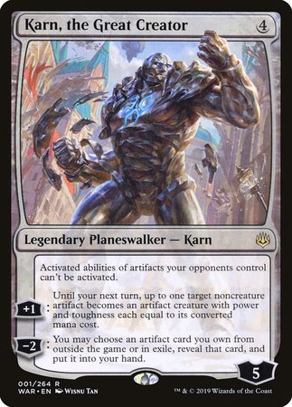 Karn, the Great Creator [War of the Spark] | Lots Moore NSW