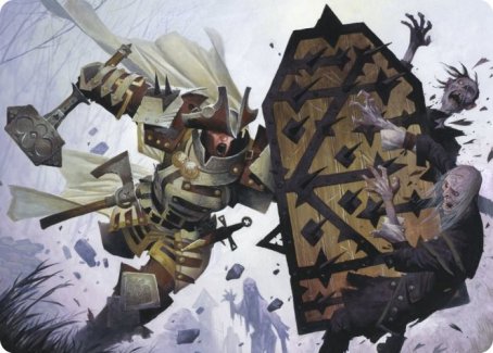 Estwald Shieldbasher Art Card [Innistrad: Crimson Vow Art Series] | Lots Moore NSW