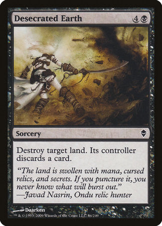 Desecrated Earth [Zendikar] | Lots Moore NSW