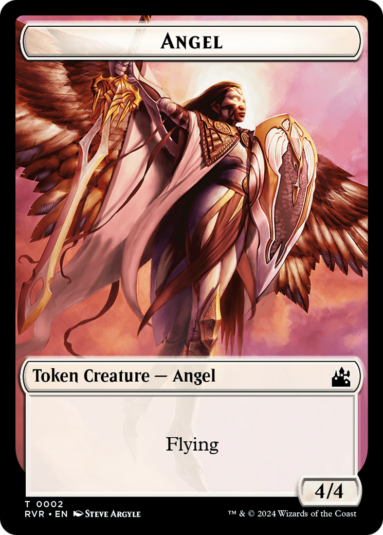 Bird // Angel (0002) Double-Sided Token [Ravnica Remastered Tokens] | Lots Moore NSW