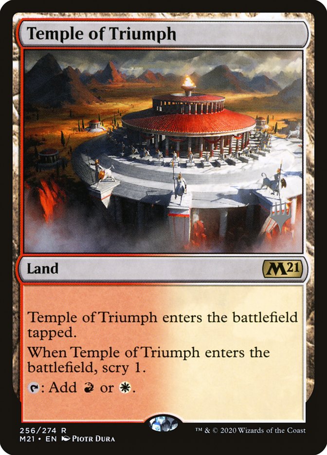 Temple of Triumph (Promo Pack) [Core Set 2021 Promos] | Lots Moore NSW