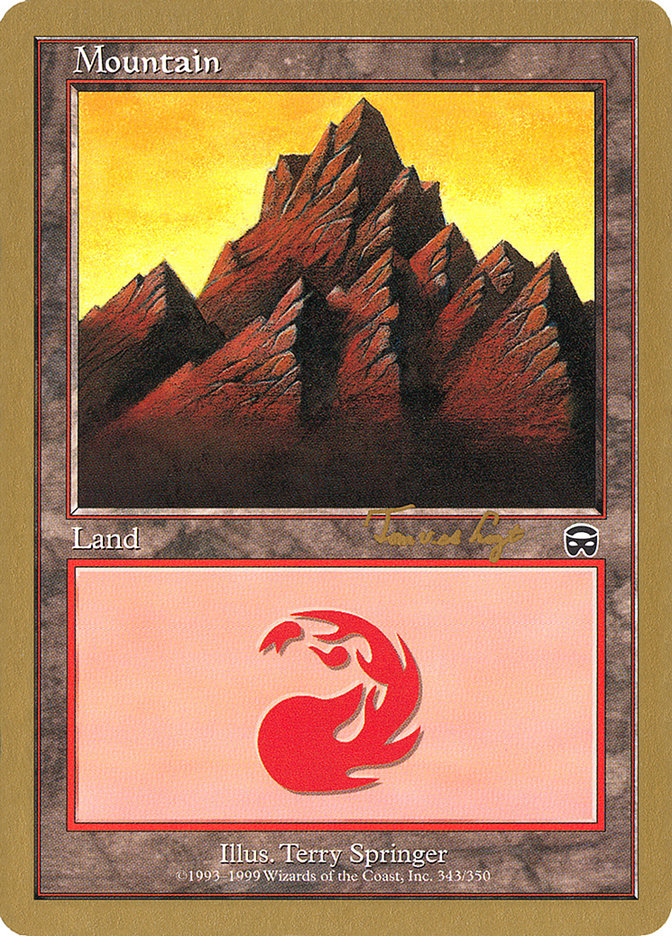 Mountain (343) (Tom van de Logt) [World Championship Decks 2001] | Lots Moore NSW