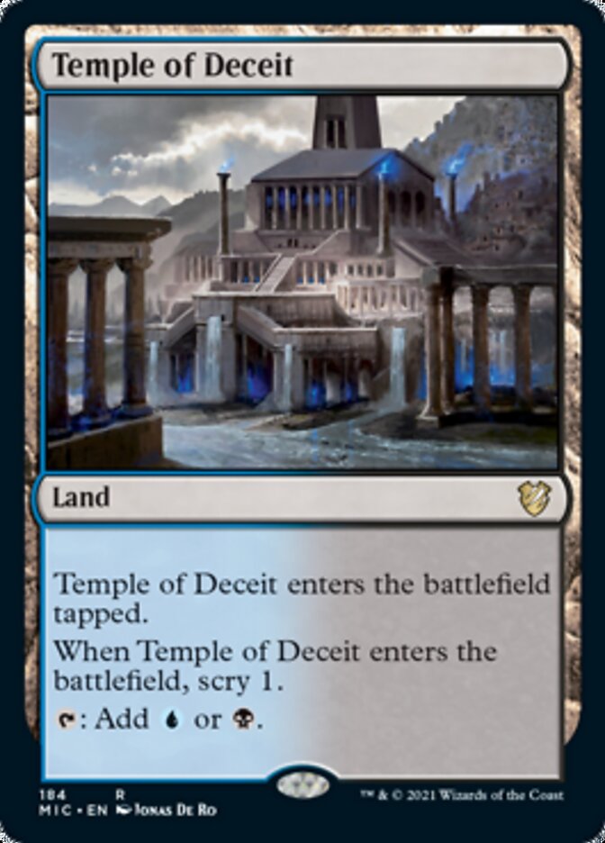 Temple of Deceit [Innistrad: Midnight Hunt Commander] | Lots Moore NSW