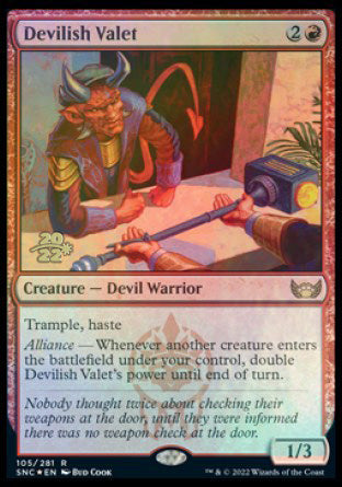 Devilish Valet [Streets of New Capenna Prerelease Promos] | Lots Moore NSW