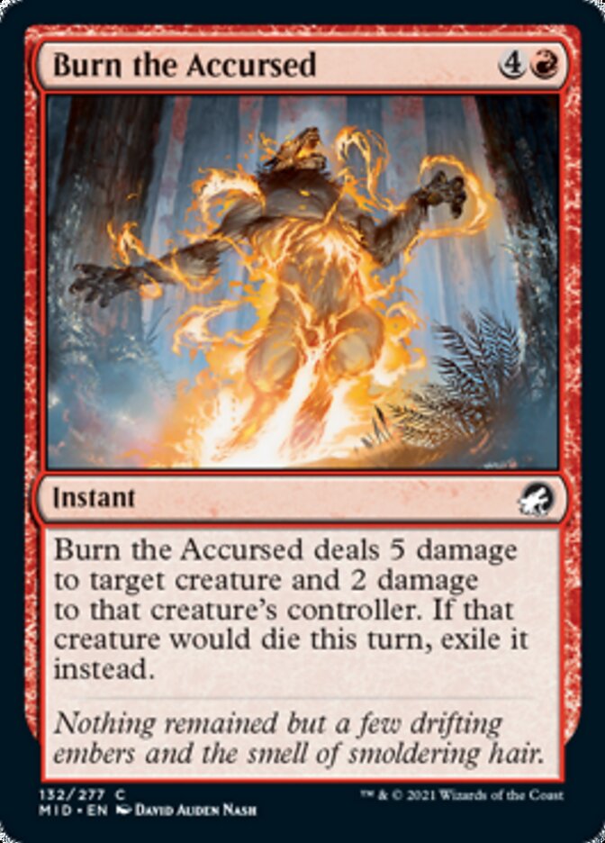 Burn the Accursed [Innistrad: Midnight Hunt] | Lots Moore NSW