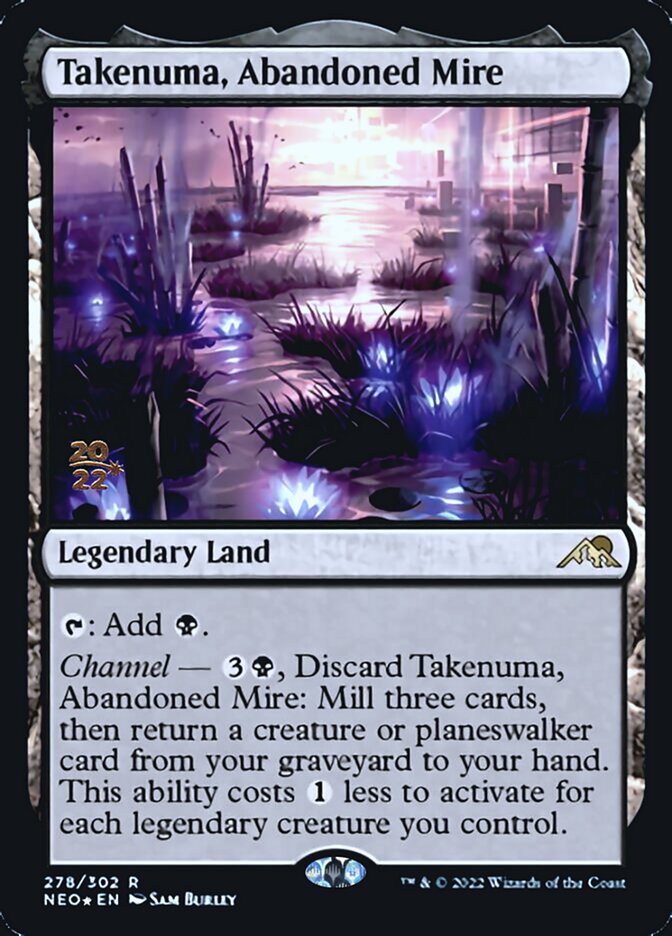 Takenuma, Abandoned Mire [Kamigawa: Neon Dynasty Prerelease Promos] | Lots Moore NSW