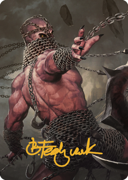 Chain Devil Art Card (Gold-Stamped Signature) [Commander Legends: Battle for Baldur's Gate Art Series] | Lots Moore NSW