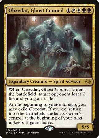 Obzedat, Ghost Council [Modern Masters 2017] | Lots Moore NSW