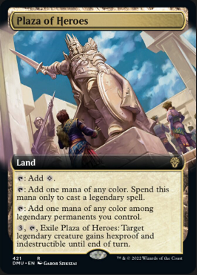 Plaza of Heroes (Extended Art) [Dominaria United] | Lots Moore NSW