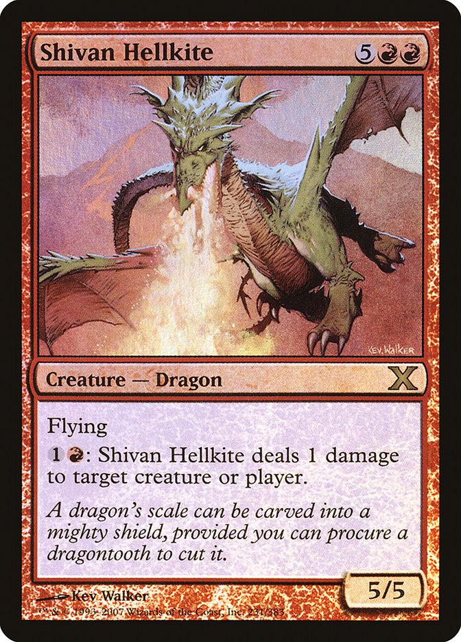 Shivan Hellkite (Premium Foil) [Tenth Edition] | Lots Moore NSW