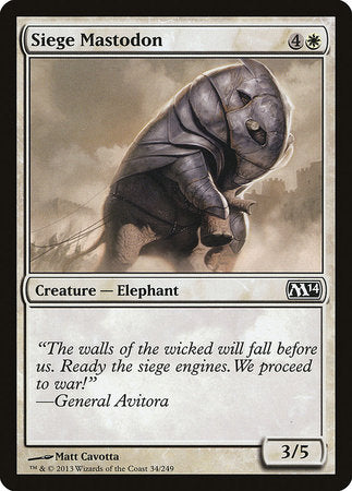 Siege Mastodon [Magic 2014] | Lots Moore NSW