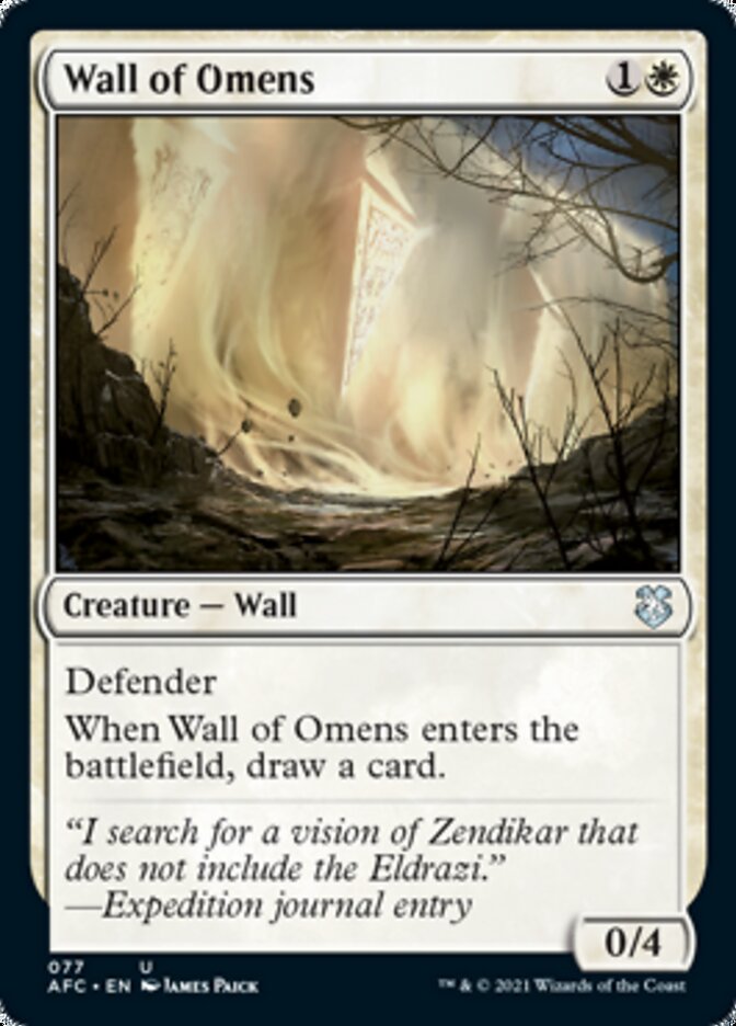 Wall of Omens [Dungeons & Dragons: Adventures in the Forgotten Realms Commander] | Lots Moore NSW