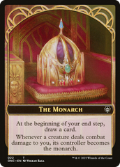 The Monarch // Golem Double-Sided Token [Phyrexia: All Will Be One Commander Tokens] | Lots Moore NSW