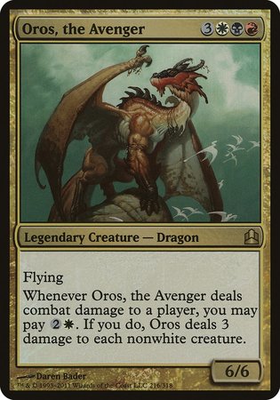 Oros, the Avenger (Oversized) [Commander 2011 Oversized] | Lots Moore NSW