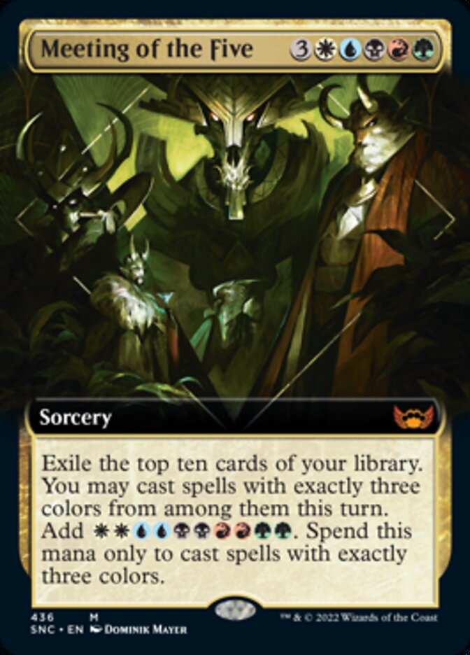 Meeting of the Five (Extended Art) [Streets of New Capenna] | Lots Moore NSW