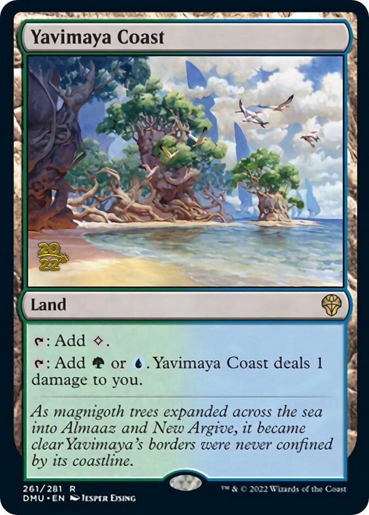 Yavimaya Coast [Dominaria United Prerelease Promos] | Lots Moore NSW