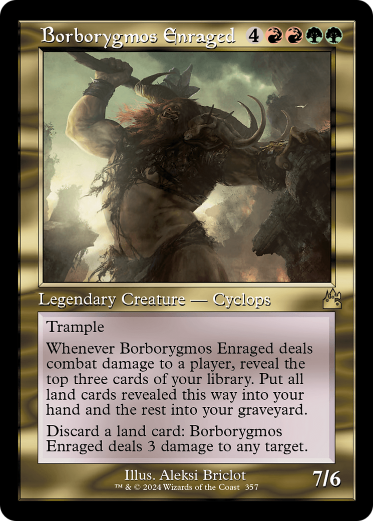 Borborygmos Enraged (Retro Frame) [Ravnica Remastered] | Lots Moore NSW