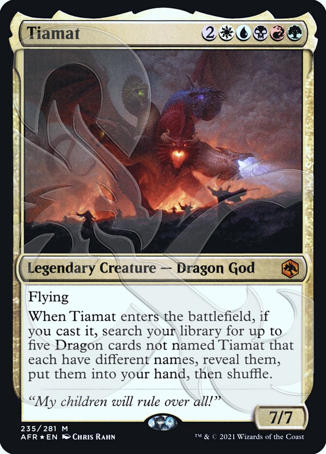 Tiamat (Ampersand Promo) [Dungeons & Dragons: Adventures in the Forgotten Realms Promos] | Lots Moore NSW