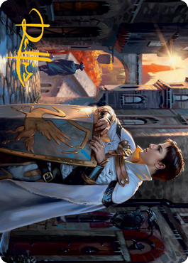 Dennick, Pious Apprentice Art Card (Gold-Stamped Signature) [Innistrad: Midnight Hunt Art Series] | Lots Moore NSW