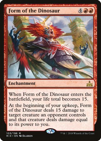 Form of the Dinosaur [Rivals of Ixalan] | Lots Moore NSW