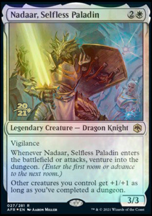 Nadaar, Selfless Paladin [Dungeons & Dragons: Adventures in the Forgotten Realms Prerelease Promos] | Lots Moore NSW