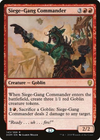 Siege-Gang Commander [Dominaria Promos] | Lots Moore NSW