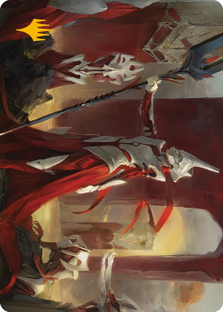 Porcelain Zealot Art Card (Gold-Stamped Signature) [Phyrexia: All Will Be One Art Series] | Lots Moore NSW