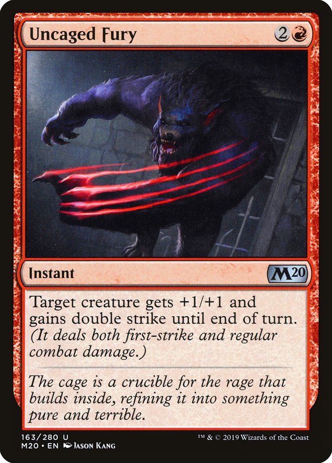 Uncaged Fury [Core Set 2020] | Lots Moore NSW