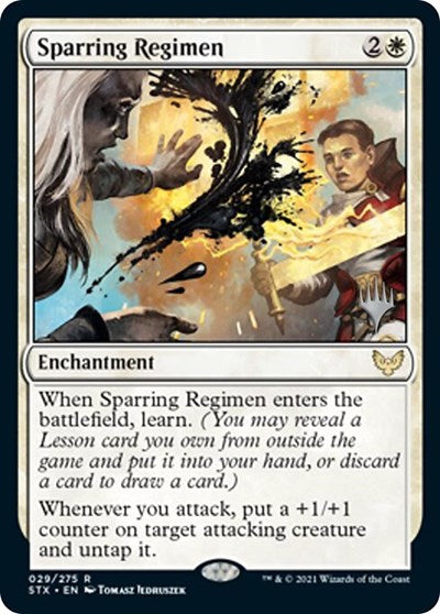 Sparring Regimen (Promo Pack) [Strixhaven: School of Mages Promos] | Lots Moore NSW