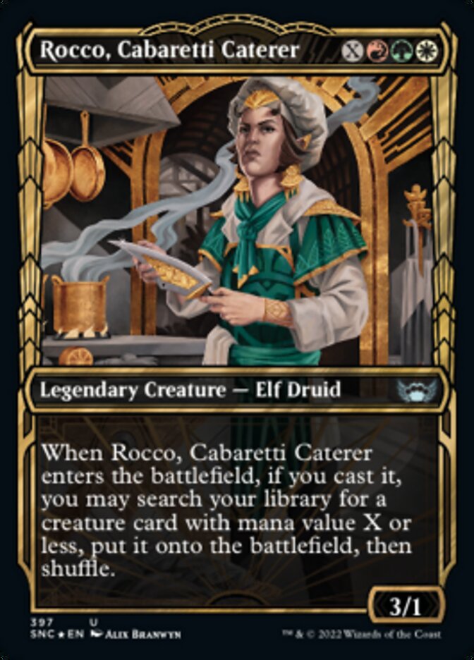 Rocco, Cabaretti Caterer (Showcase Golden Age Gilded Foil) [Streets of New Capenna] | Lots Moore NSW