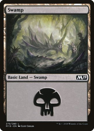 Swamp (270) [Core Set 2019] | Lots Moore NSW