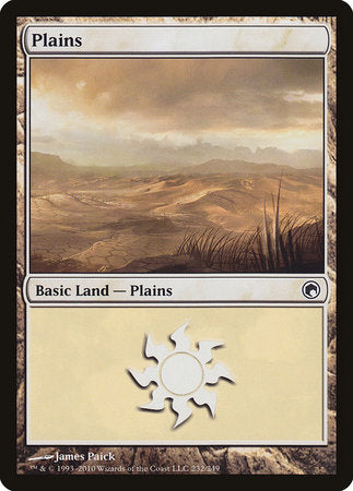 Plains (232) [Scars of Mirrodin] | Lots Moore NSW