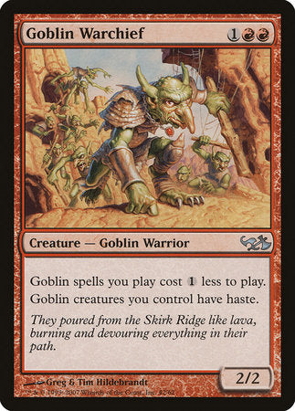 Goblin Warchief [Duel Decks: Elves vs. Goblins] | Lots Moore NSW