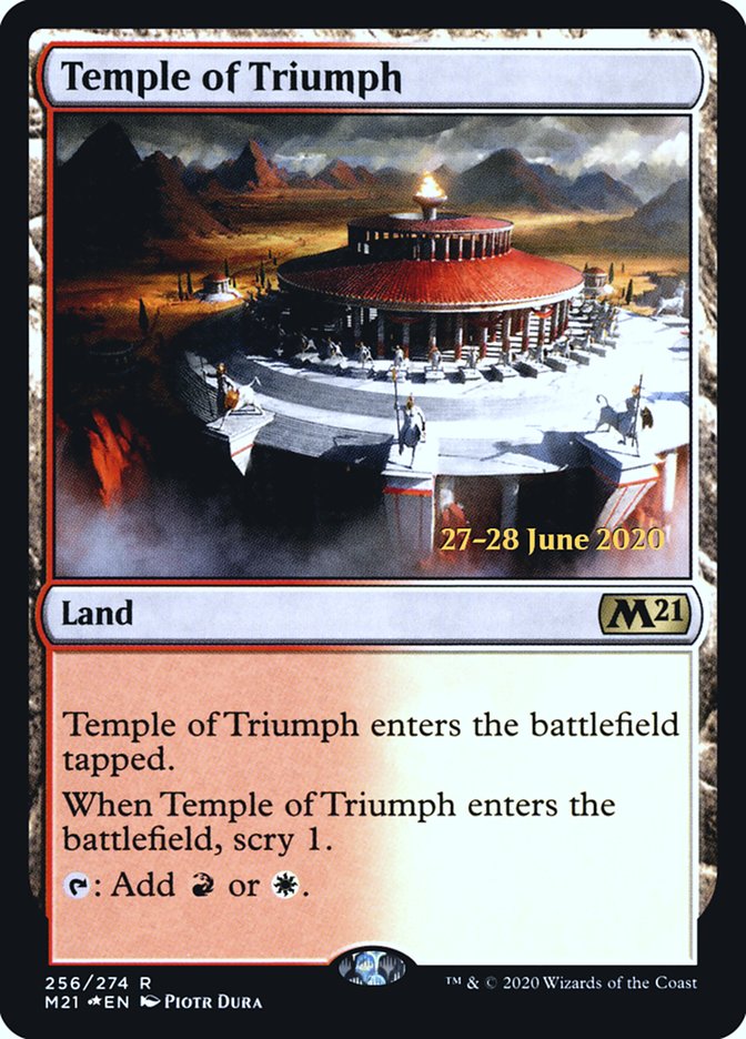 Temple of Triumph  [Core Set 2021 Prerelease Promos] | Lots Moore NSW