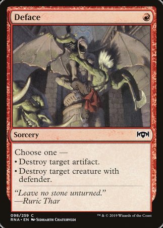 Deface [Ravnica Allegiance] | Lots Moore NSW