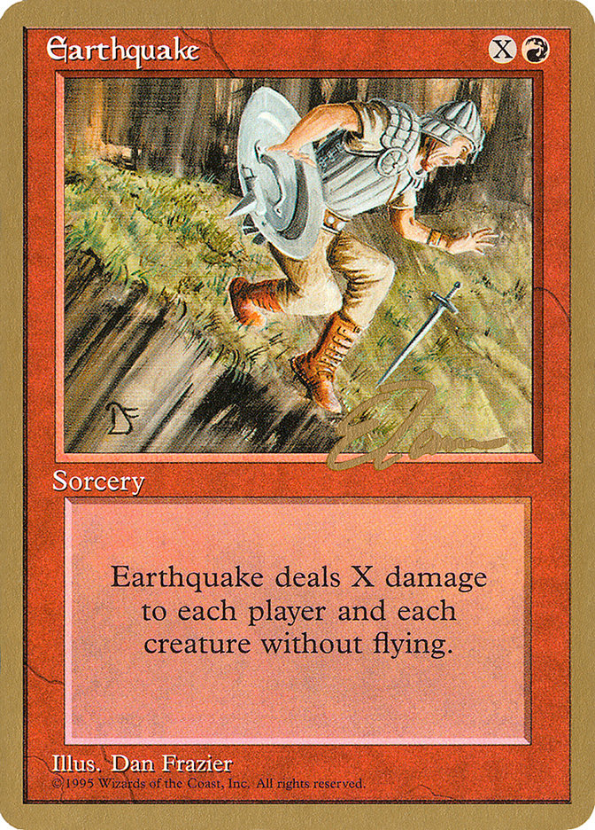Earthquake (Eric Tam) [Pro Tour Collector Set] | Lots Moore NSW