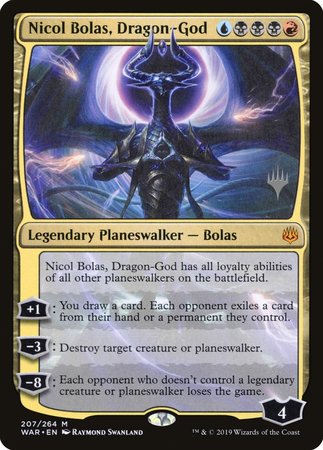 Nicol Bolas, Dragon-God [War of the Spark Promos] | Lots Moore NSW