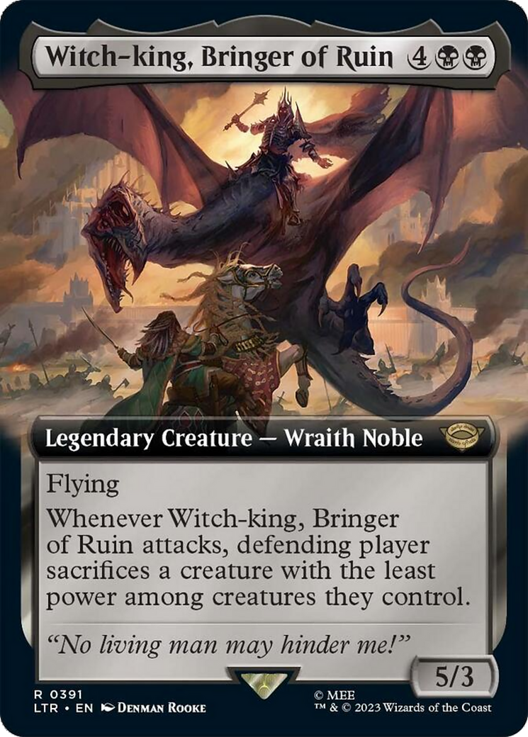 Witch-king, Bringer of Ruin (Extended Alternate Art) [The Lord of the Rings: Tales of Middle-Earth] | Lots Moore NSW