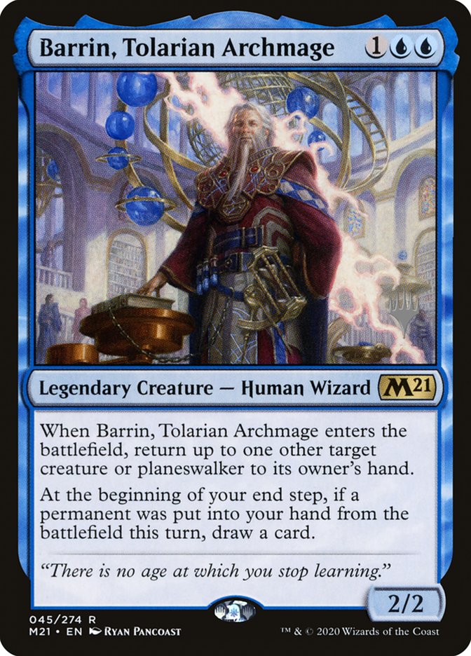 Barrin, Tolarian Archmage (Promo Pack) [Core Set 2021 Promos] | Lots Moore NSW