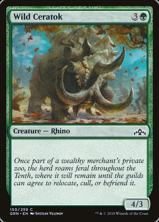 Wild Ceratok [Guilds of Ravnica] | Lots Moore NSW