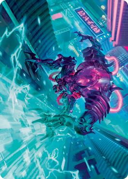 Surgehacker Mech Art Card [Kamigawa: Neon Dynasty Art Series] | Lots Moore NSW